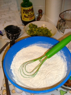 Whisking together dry ingredients