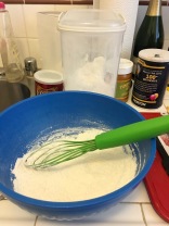 Mixing the dry ingredients together